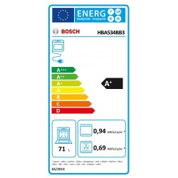 BOSCH HBA534BB3 HORNO 71L
