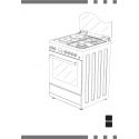 SCHNEIDER SCG 5020 COCINA GAS