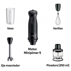 BRAUN MQ50202MBK BATIDORA DE MANO