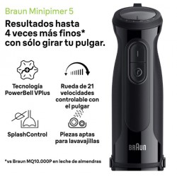 BRAUN MQ50202MBK BATIDORA DE MANO