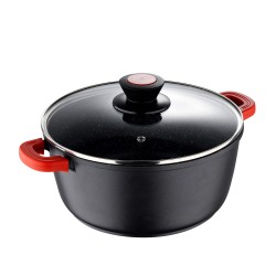 BERGNER BG30115BK CACEROLA 24X105CM CON