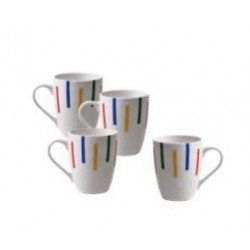BENETTON BE0256 SET 4PC TAZA 360ML PORCELANA