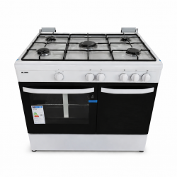 KONEN KCO90BLANCAPORTAMIS COCINA+HORNO DE GAS 5FUEGOS 55L