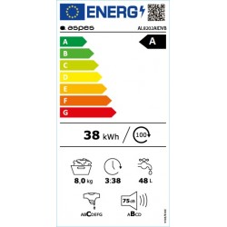 ASPES AL8202AIDVB LAVADORA 8KG 1200RPM
