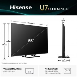 HISENSE 55U7Q TELEVISOR 55
