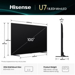 HISENSE 100U7Q TELEVISOR 100