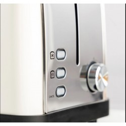 TAURUS TOSTADOR VINTAGE TO1500X CREMA 1500W Y 2 RANURAS LARGAS