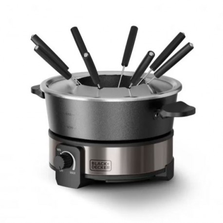 Black+Decker Fondue Eléctrica  Bxfc1000e 2L Para 8 Personas