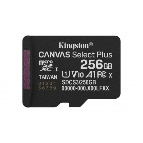 Kingston Tarjeta De Memoria 256gb Microsdxc Canvas Select Plus Gen3 150mb/s A1 – imagen 5