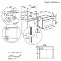 AEG KPE742220M HORNO acero inoxidable, clasificación energética: A +, limpieza pirolítica.