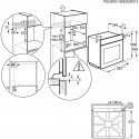ELECTROLUX EOB3430DOX HORNO 72 L, Mandos Escamoteables Clase A+