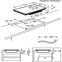 AEG IKE74471FB ENCIMERA Función FlexiPuente Boost function Calentamiento rápido