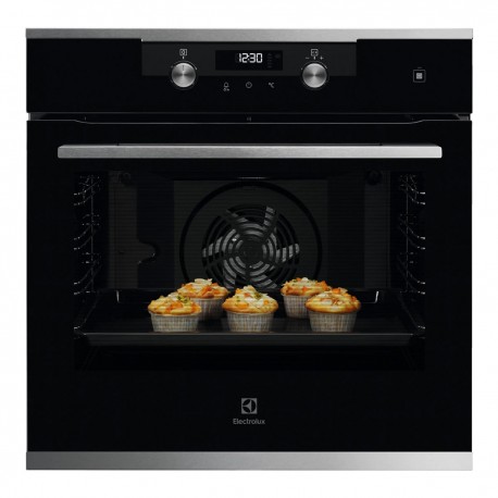 ELECTROLUX KODDP71X HORNO MULTIFUNCION limpieza pirolítica. Potencia total 3490 W. Capacidad 72 litros. Color negro.