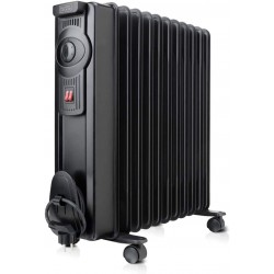 BLACK+DECKER BXRA2300E RADIADOR 2300W 2 niveles, termostato integrado, color negro
