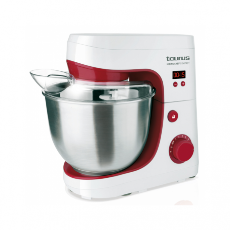 TAURUS BATIDORA MIXER MIXING CHEF COMPAC 1200W 2 PROGRAMAS 6 VELOCIDADES