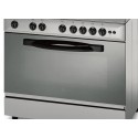 INDESIT KNF21SXEX COCINA DE GAS 90x60cm, Acero Inoxidable. 5 quemadores de gas.