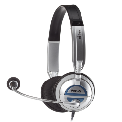 NGS MSX6PRO AURICULARESMICRO PLATA/NEGRO