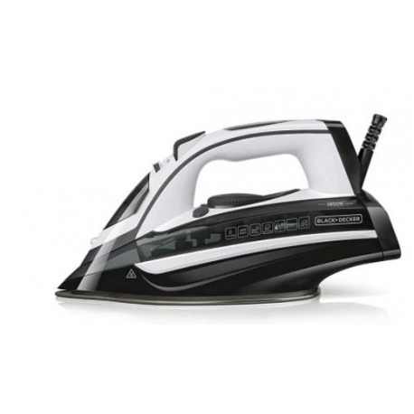 BLACK&DEKER BXIR2802E PLANCHA VAPOR 2800 W , potente golpe de vapor de 180g/min, vapor constante regulable de 0-35g/min.