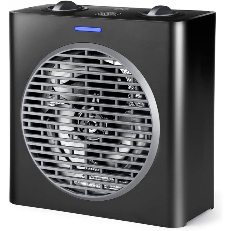 Black&deker bxsh2003e calefactor 2000w, termostato regulable. función de  apagado automático en caso de sobrecalentamiento. barato de outlet