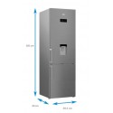BEKO RCNA400E21DZXP-A FRIGORIFICO COMBI 201.0 cm. Capacidad total 351L. Sistema de refrigeración Neo Frost. Clase A +