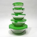 SANTA AN M569 SET 5 BOWLS CRISTAL C/TAPA