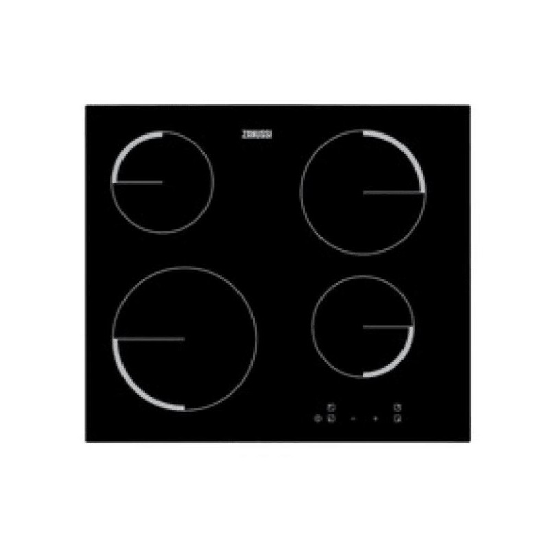 Zanussi zev6240fba placa vitroceramica 4 zonas cocción 2300 w barato de  outlet