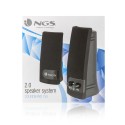 NGS SB150 ALTAVOCES NEGROS 2.0-RMS 2W(1W+W1)-SALIDA AUDIO,ALIMENTACIÓN USB-ON OFF INTERRUPTOR-VOLUMEN