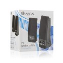 NGS SB150 ALTAVOCES NEGROS 2.0-RMS 2W(1W+W1)-SALIDA AUDIO,ALIMENTACIÓN USB-ON OFF INTERRUPTOR-VOLUMEN