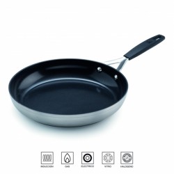 Jata SF328 - Sartén Inducción Antiadherente, Aluminio Forjado, Diámetro 28  cm, Apta para Todas Cocinas Incluida Inducción, Libre PFOA, Recubrimiento