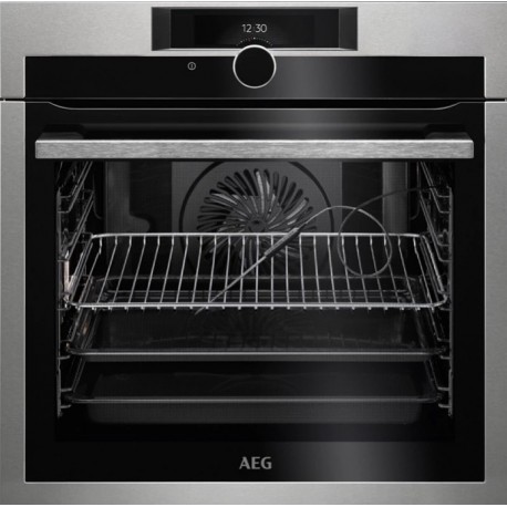 AEG BPE842720M HORNO pirolítico SenseCook 16 funciones Sonda térmica INOX Antihuellas, Clase A+