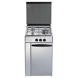 Cocina Gas - Aspes ACM1404B, 85 cm, 4 fuegos, Blanco