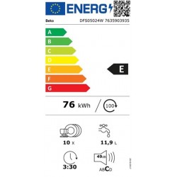 BEKO DFS05024W LAVAVAJILLAS