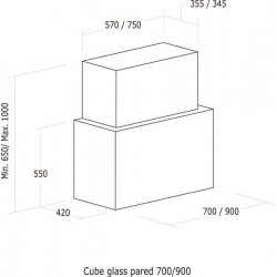 NODOR CUBEGLASS90BK CAMPANA