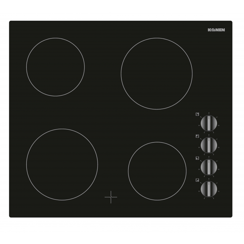 Konen viaf+mandos vitroceramica 4 fuegos barato de outlet