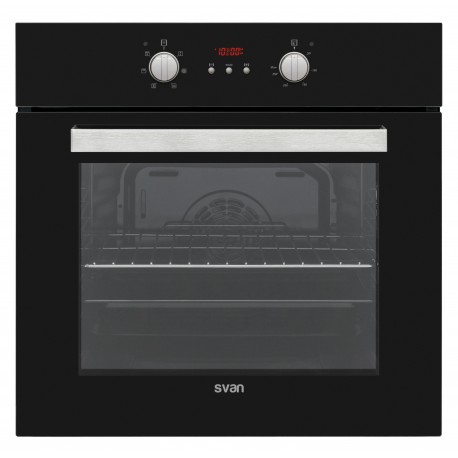 SVAN SVH124N1 HORNO A CRISTAL NEGRO 69 L 6 FUNCIONES