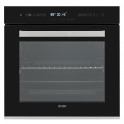 SVAN SVH385X HORNO A INOX 78 L 10 funciones, táctil. color negro