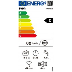 SVAN SVL8120A3 LAVADORA BLANCA DE 8KG