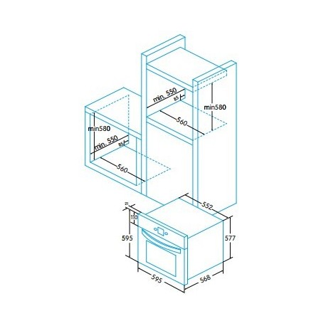 Edesa Eoe7050bk Horno Multifunción 70L – imagen 2