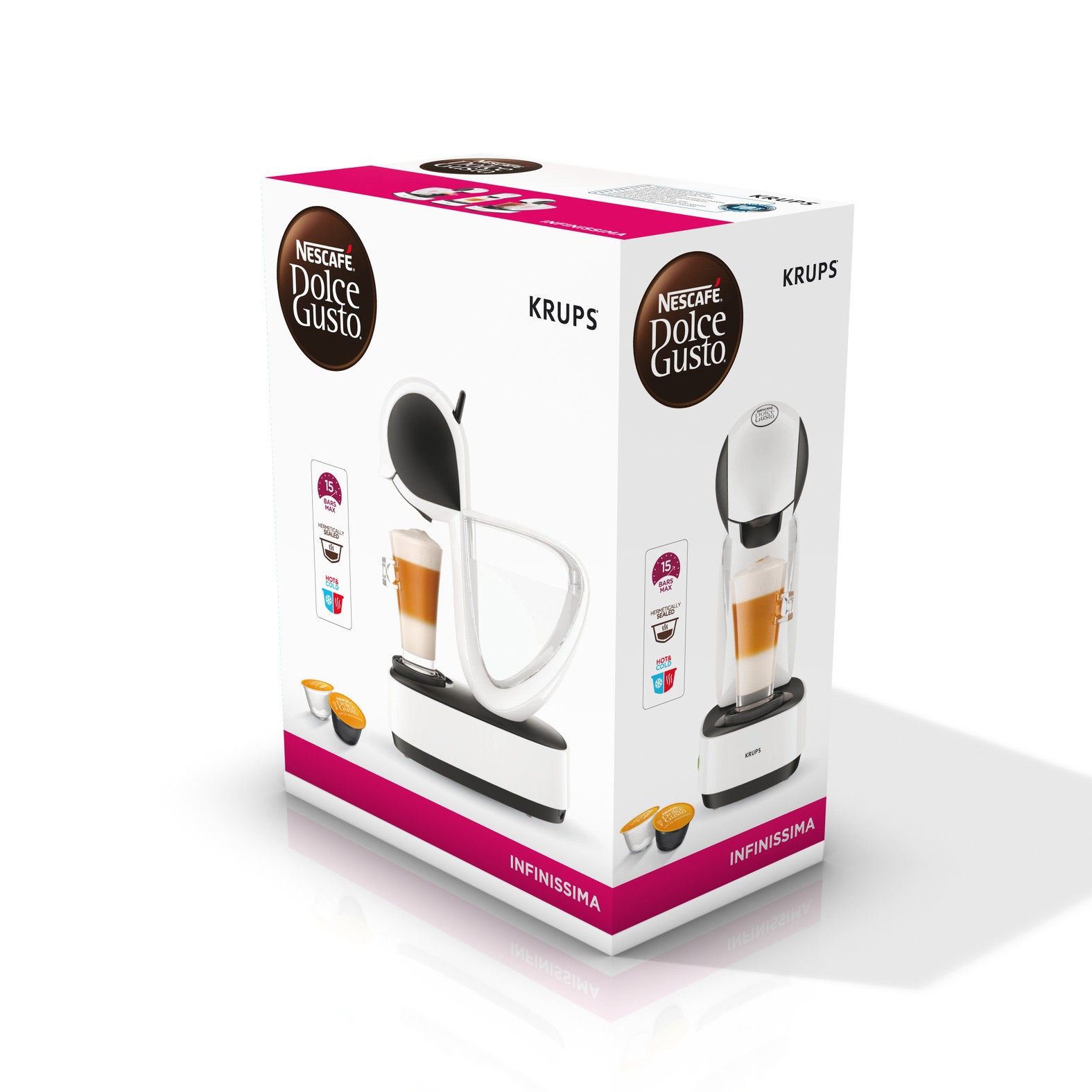 Cafetera Monodosis Krups Dolce Gusto Infinissima KP1701 Blanca