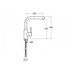 MEZCLADORE REPISA FREGAD TARGA EXTR.FLAT