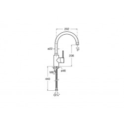 ROCA A5A8460C00 MEZCLADOR PARA COCINA