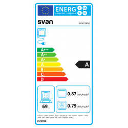 SVAN SVH124N1 HORNO A CRISTAL NEGRO 69 L 6 FUNCIONES