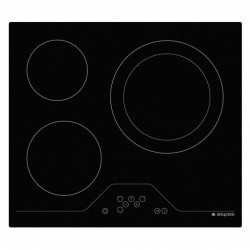 ASPES APV3303 PLACA VITROCERÁMICA NEGRO 3 FUEGOS