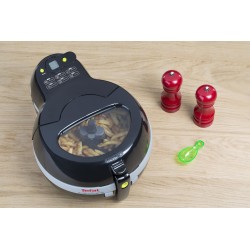 Tefal Actifry Genius Snaking Sencillo Independiente 1350 W Freidora baja en  grasa Negro, Blanco