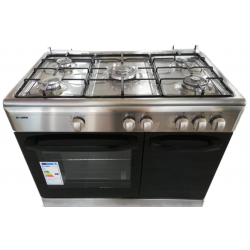 KONEN KCO90INOXPORTAMIS COCINA DE GAS 5 FUEGOS INOX