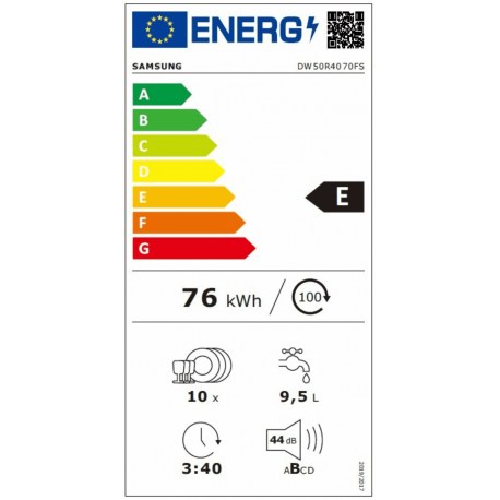 Samsung Dw50r4070fsec Lavavajillas 10 Cubiertos – imagen 2