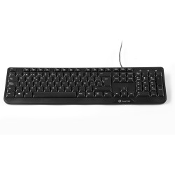 NGS FUNKYV3 TECLADO NEGRO CON 12 TECLAS MULTIMEDIA DE CABLE