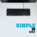 NGS FUNKYV3 TECLADO NEGRO CON 12 TECLAS MULTIMEDIA DE CABLE