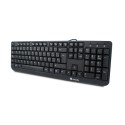 NGS FUNKYV3 TECLADO NEGRO CON 12 TECLAS MULTIMEDIA DE CABLE