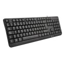 NGS FUNKYV3 TECLADO NEGRO CON 12 TECLAS MULTIMEDIA DE CABLE